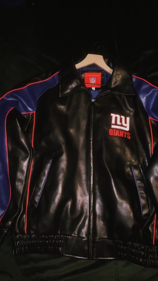 NY Giants NFL Leather Jacket