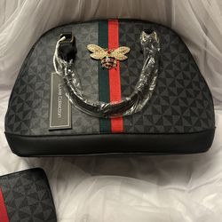 Queen Bee Satchel Bag And Wallet