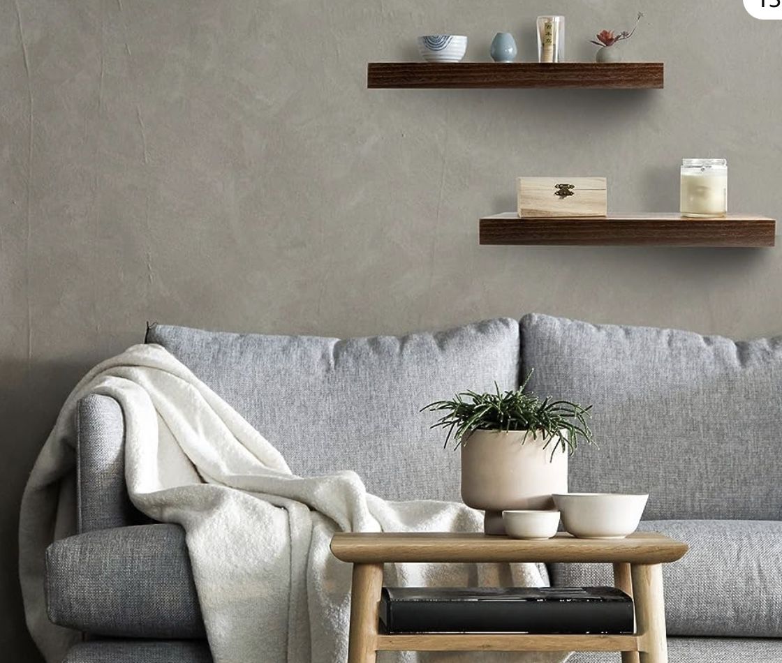 Two Floating Wood Shelves from Threshold 