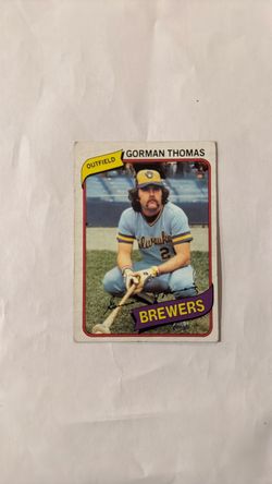 Gorman Thomas Milwaukee Brewers Baseball Card