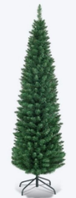 Costway 5’ Pencil Artificial Green Christmas Tree