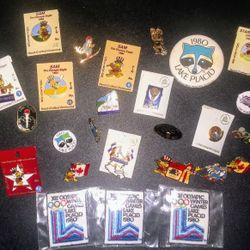 Olympic Pins 1980, 1984 And Patches $5 Each