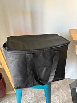 Hot/Cold Black Food Delivery Bag 13x9