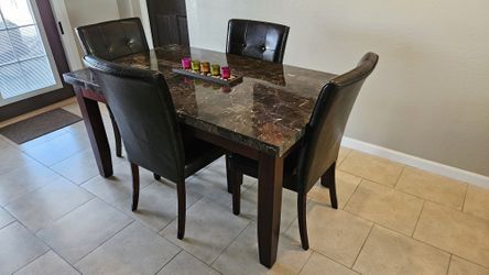 Marble Dining Table And Chairs