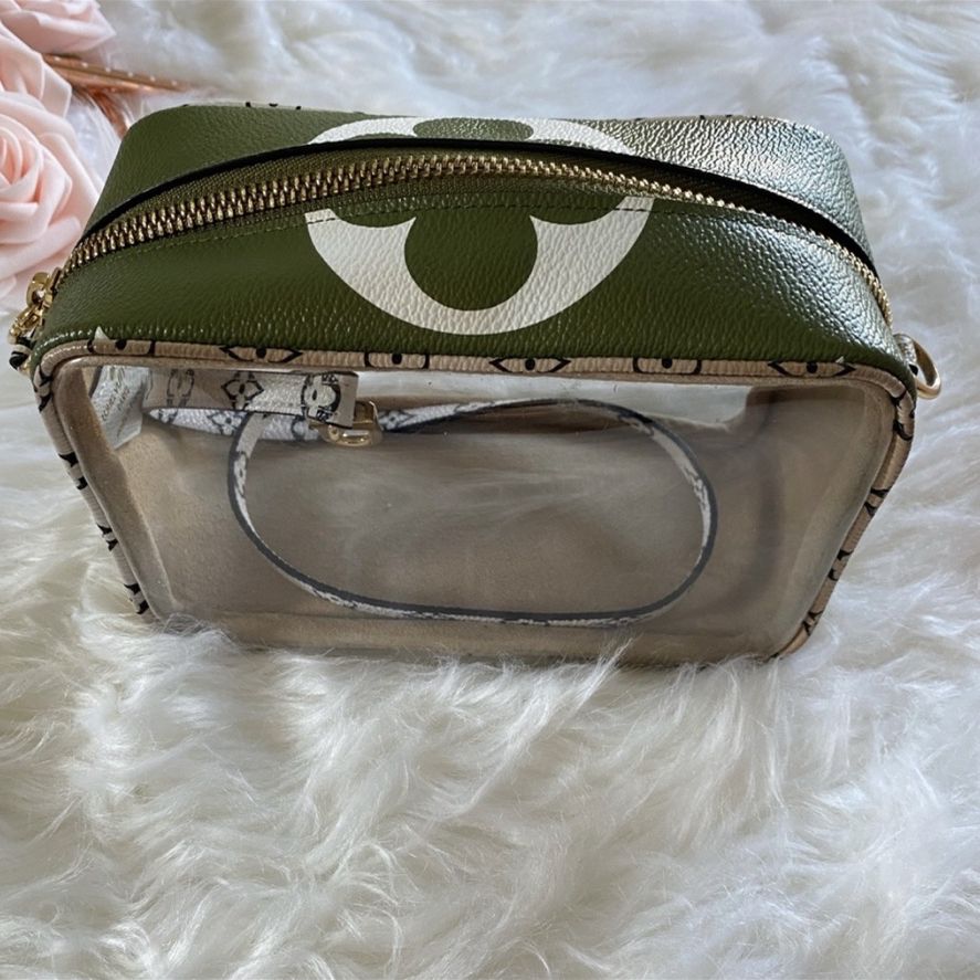 Louis Vuitton Beach Pouch Monogram Giant Khaki Green/Beige in Coated Canvas/ PVC with Gold-tone - US
