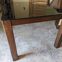 4 Chair Glass Dining Table