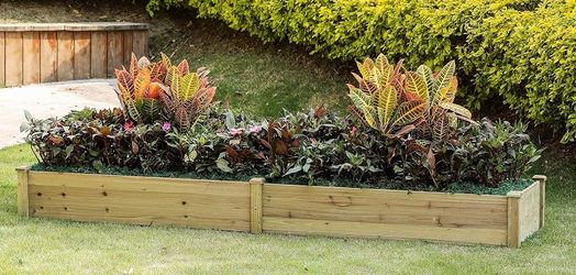 Wood Raised Garden Bed