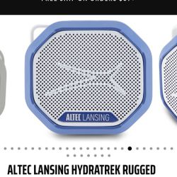 Brand New And Sealed Altec Lansing HydraTrek Bluetooth Waterproof Speaker
