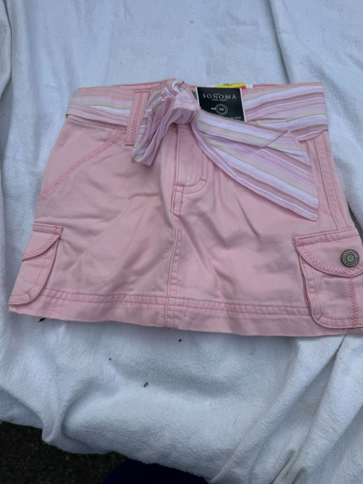 Girls Sonoma Pink Skirt Size 4. New With Tags