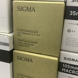 Sigma 20-200mm f/3.5-6.3 DG Contemporary Lens (Sony E)