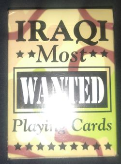 Sealed Iraq's Most Wanted Playing Cards