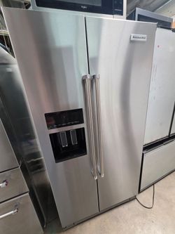 KITCHENAID SIDE BY SIDE STAINLESS STEEL REFRIGERATOR