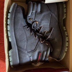 Wolverine Boots: Men's W231015 Black Steel Toe Floorhand LX 6" Work Boot 10