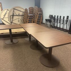 9 SQUARE TABLES 34” X 34”