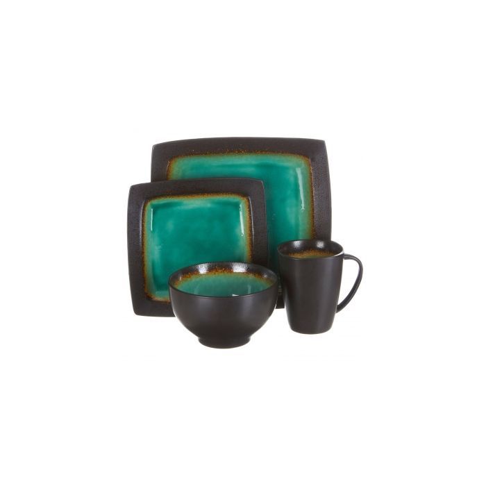 Gibson Ocean Paradise, 16 Piece stoneware dinnerware set