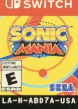 (Sonic Mania) For Nintendo Switch