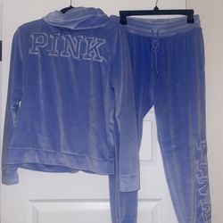 Victoria Secret Set Outfit Jogger Pants Hoodie Zipper Christmas Gift Her Wife Daughter 