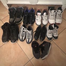Jordan And Nike Sneaker Lot 9Pairs