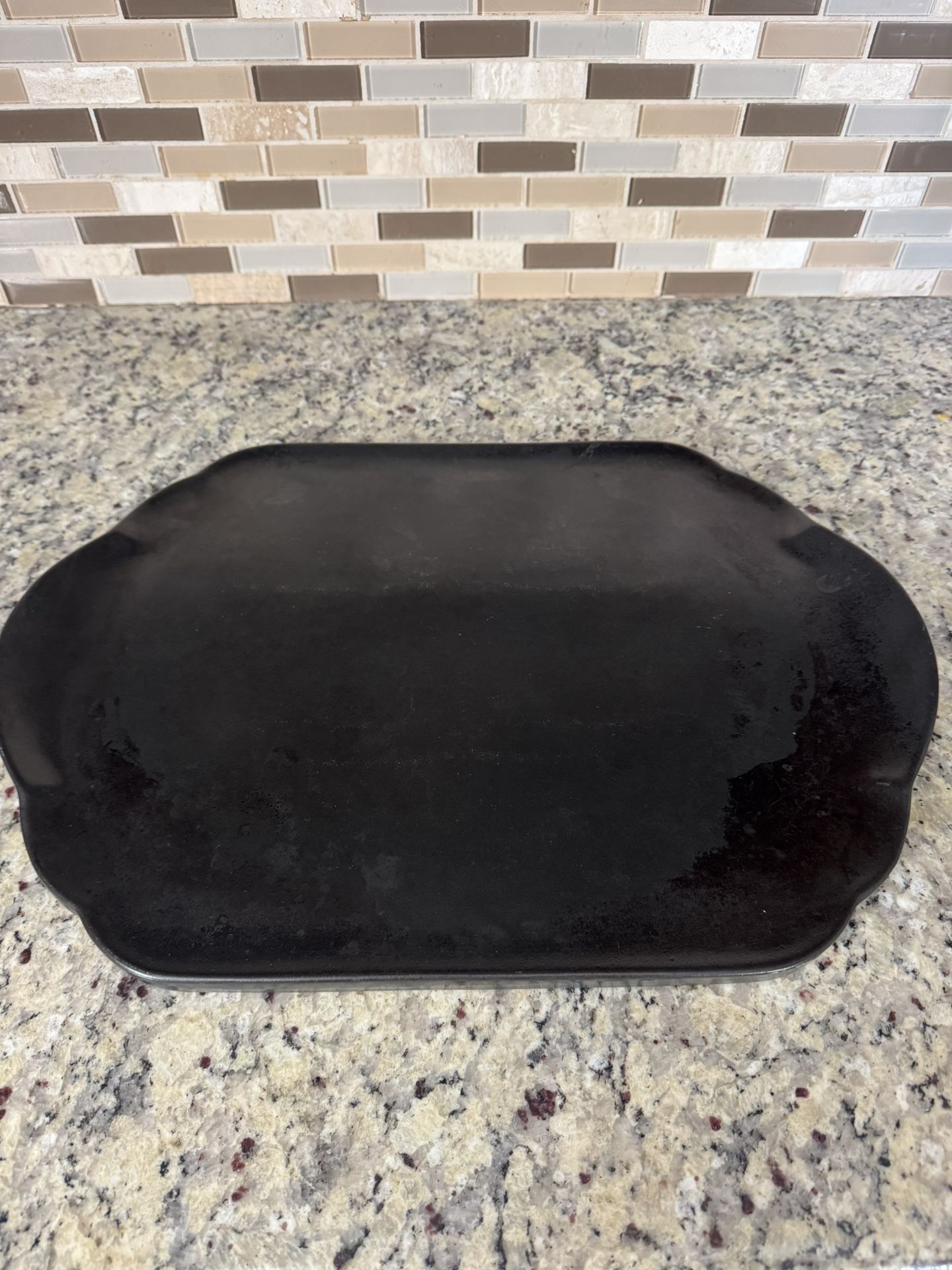 Black Terra Flame by Princess House platter