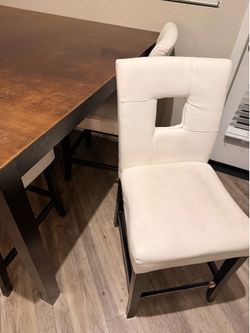 Dining table and chairs