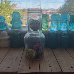 Vintage Oil Jug With Neat Decals 