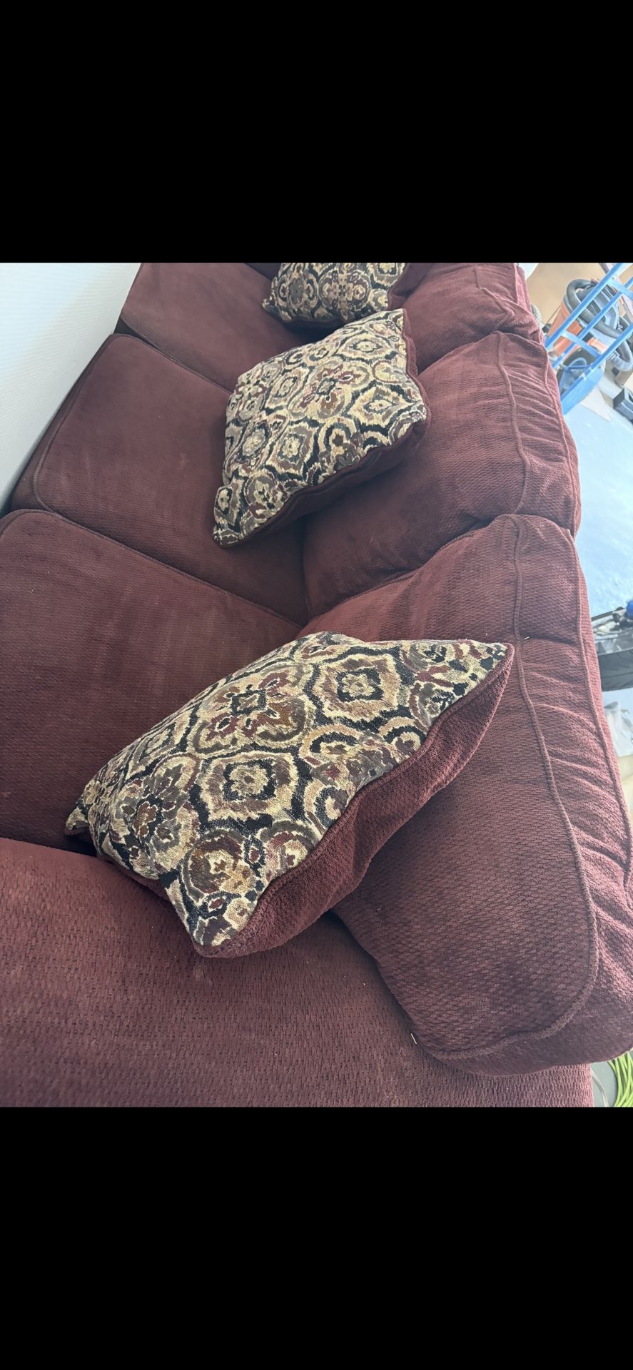 Stylish Maroon Couches for Sale 150