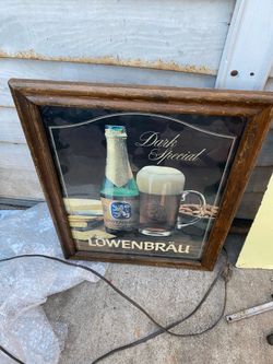 Vintage beer sign