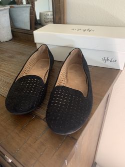 Womens Black Slip On Shoes
