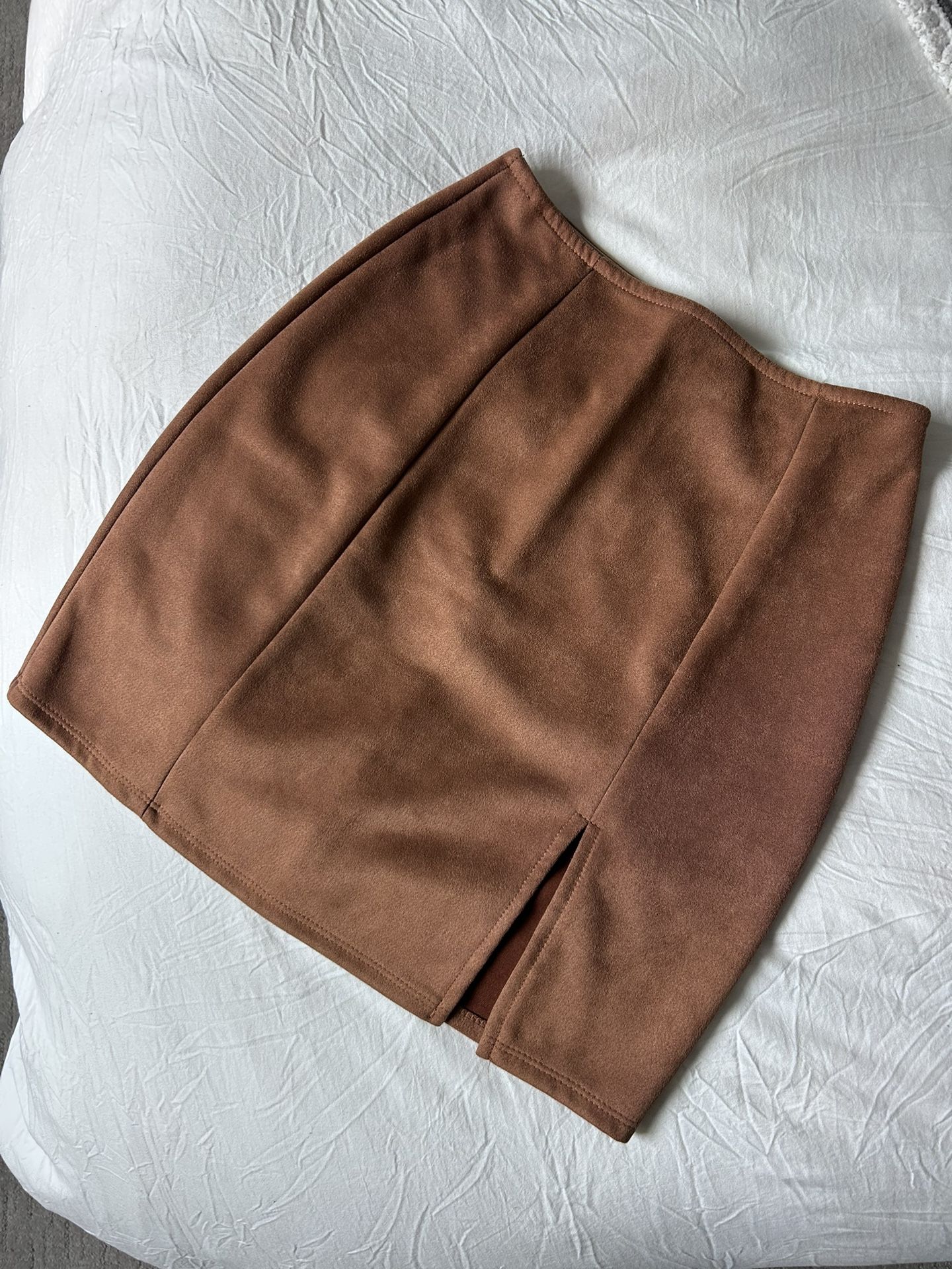 Brown / Tan Mini Skirt