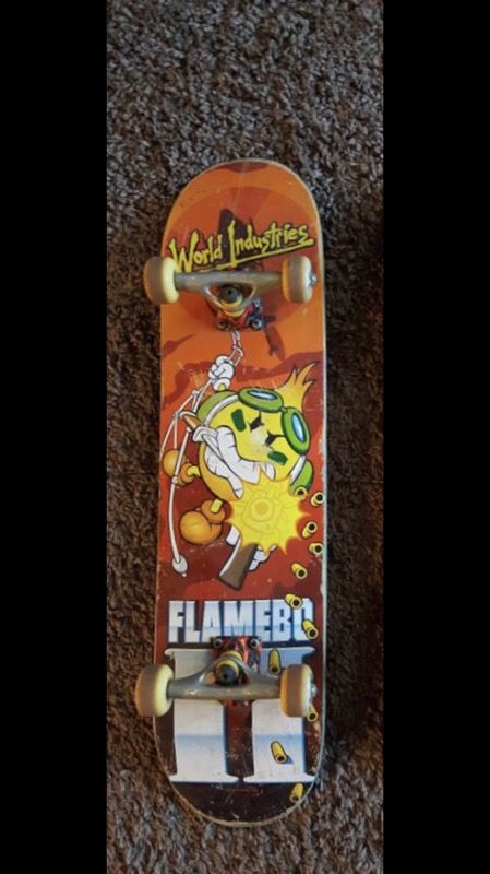 World industries flameboy 2 skateboard complete tensor trucks