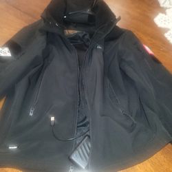 Mens HEATED COAT SIZE L