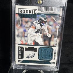 Johnny Wilson 2024 Contenders Rookie Ticket Patch Eagles (CBR)