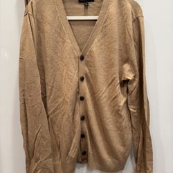 Banana Republic Men's Brown Cardigan Sweater Medium ~ GREAT CONDITION