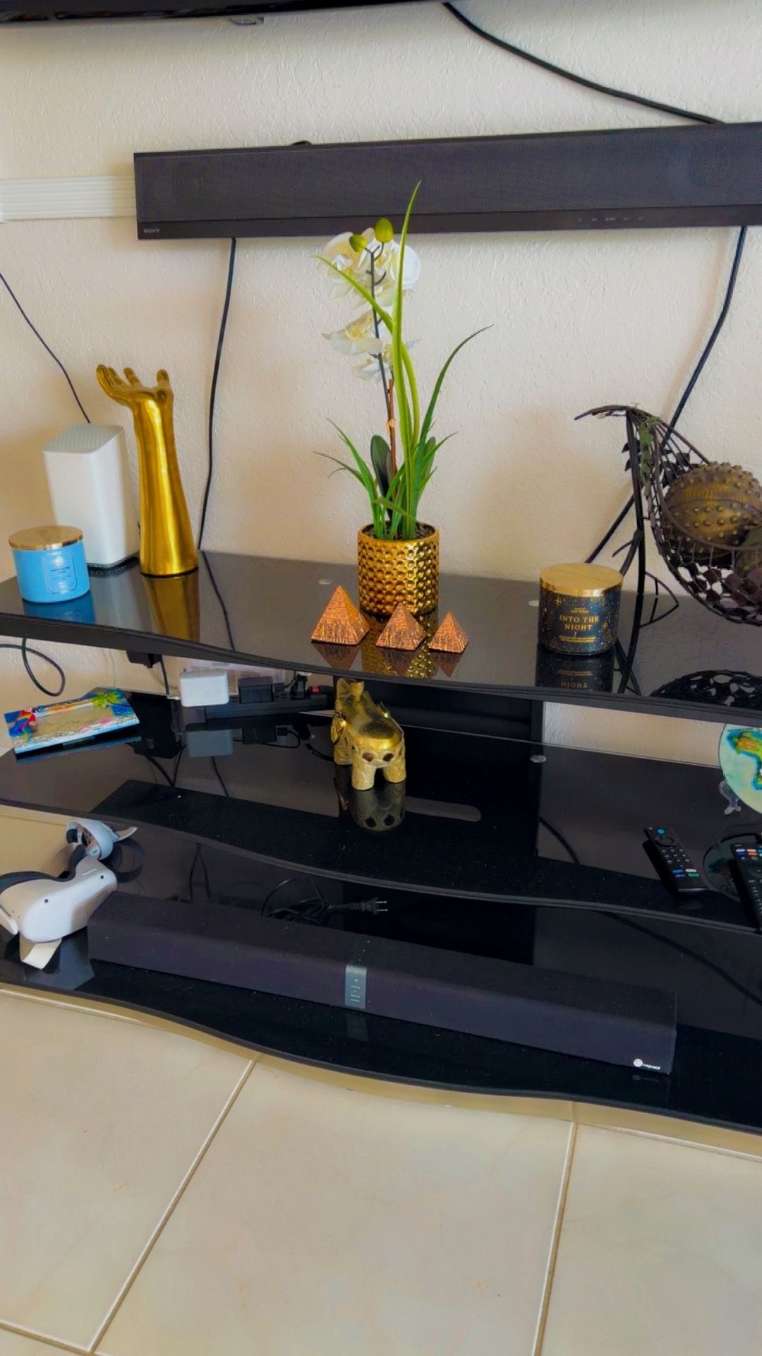 Glass TV Stand