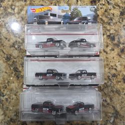 Hot Wheels Premium Chevy Silverado GMC Cyclone 2 Pack