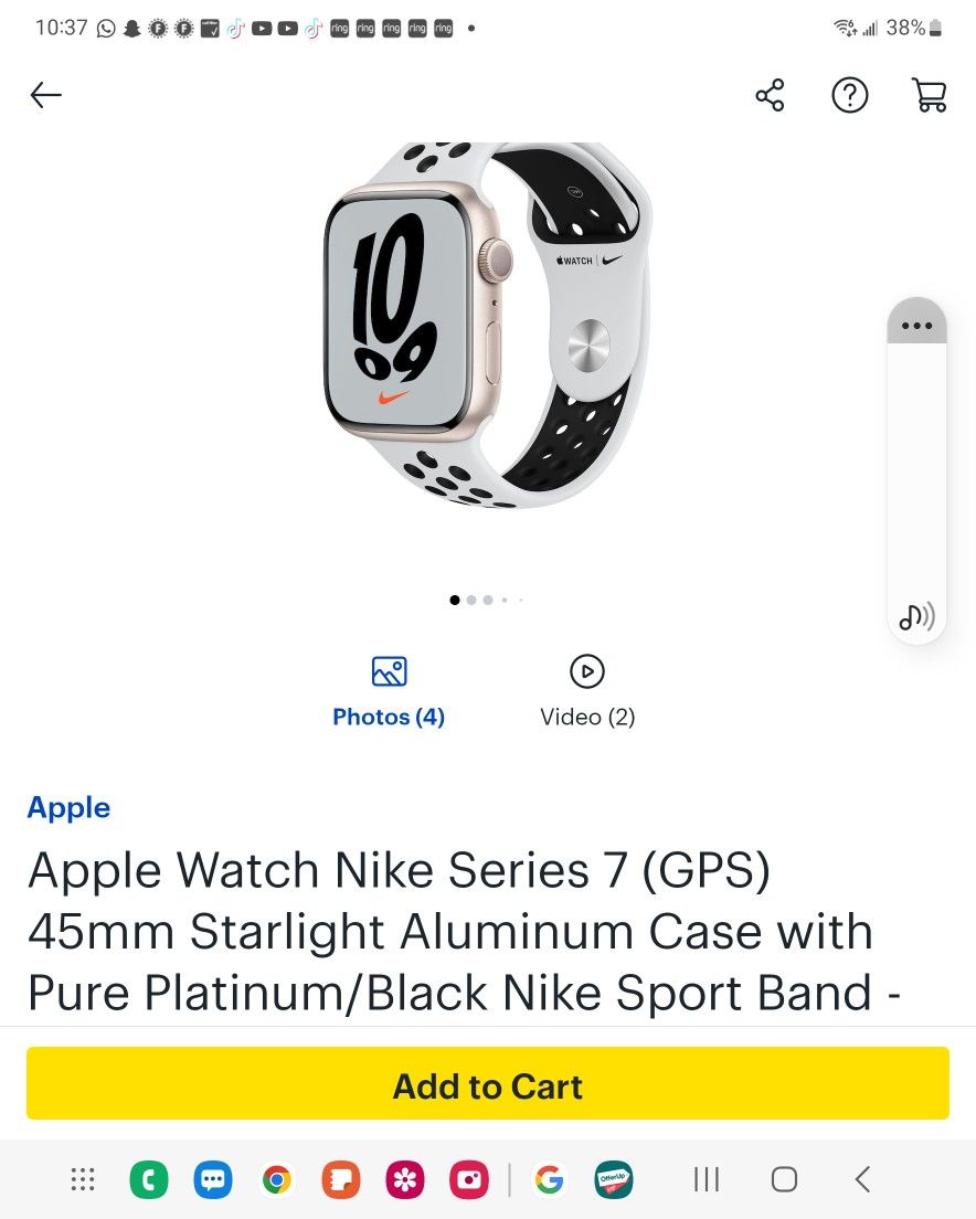 Apple Watch Series Gps 45 Nike Edition
