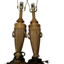 Mid-century Urn/Trophy Table Lamps