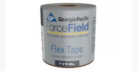GEORGIA PACIFIC FORCEFIELD FLEX FLASHING TAPE 9" x 75' Each roll
