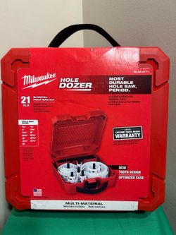 MILWAUKEE Hole Dozer General-Purpose Hole Saw Kit - 21PC 49-22-4171 (READ) NEW