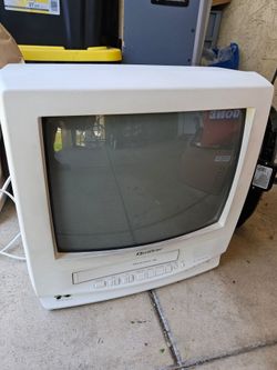 Old TV with vcr