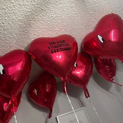 Bad Bunny Valentines Day Balloon, Valentine’s Day Gift, Bad bunny 