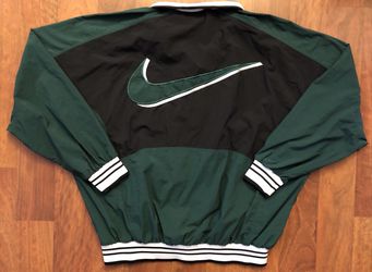 Vintage Nike 1/4 Zip Pullover Windbreaker Jacket Size Large Green Black White Sale in Westminster, CA - OfferUp