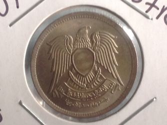 1972 Egypt 5 Girsh coin , Uncirculated condition