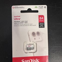 SANDISK Ultra microSD UHS-I Card 64gb