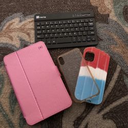 Fintie Keyboard For iPad, iPad Cover And 2 Phone Covers