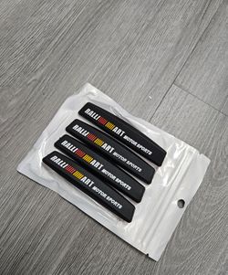 BRAND NEW UNIVERSAL 4PCS RALLIART CAR DOOR EDGE GUARD RUBBER ANTI-SCRATCH STRIP PROTECTOR