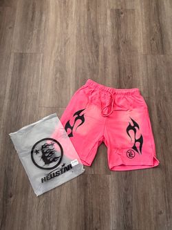 Hellstar Pink Flame Shorts