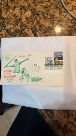 1979 Olympics Decathlon First Day Issue Cover
