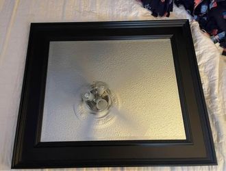 Classic black finish mirror