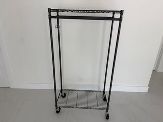 Metro Wire Style Rolling Clothing Rack